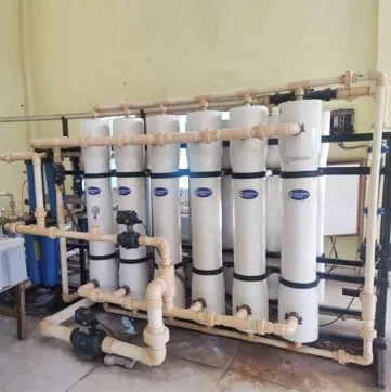 Ultrafiltration, UF plant: uf membrane modules on a skid